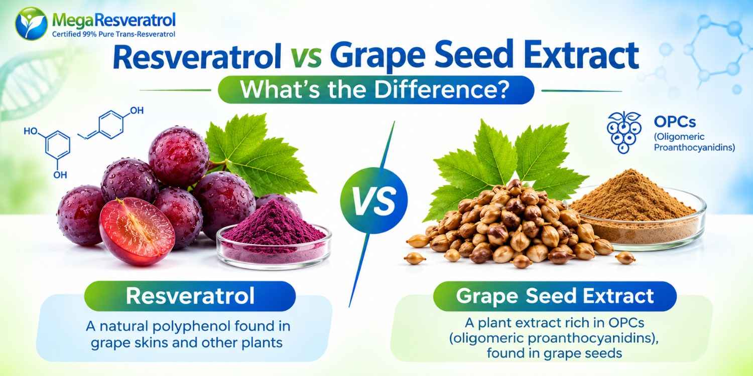Resveratrol vs Grape Seed Extract: What’s the Difference?